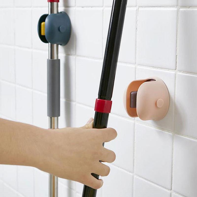 

Seamless Wall Mounted Mop Organizer Holder Brush Broom Hanger Storage Mop Organizer Holder Brush Broom Clip1