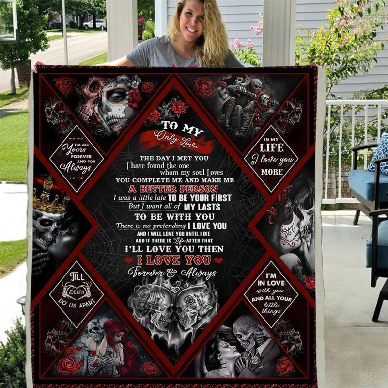 

to my only love I love you present The Soul Of A Witch Sofa Throw Blanket To My daughter Custom Fleece Blanket1