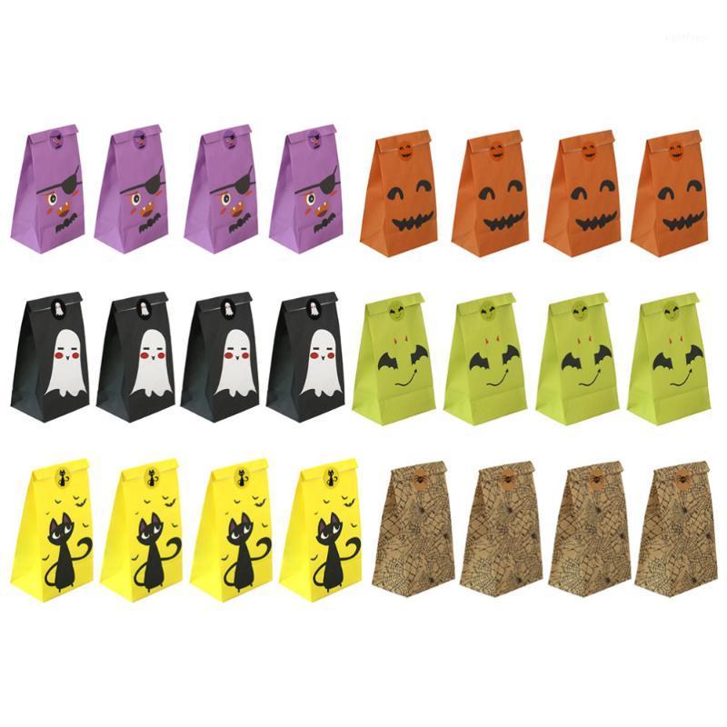 

24pcs Halloween Wrapping Bags Paper Bags Packaging Party Prop1