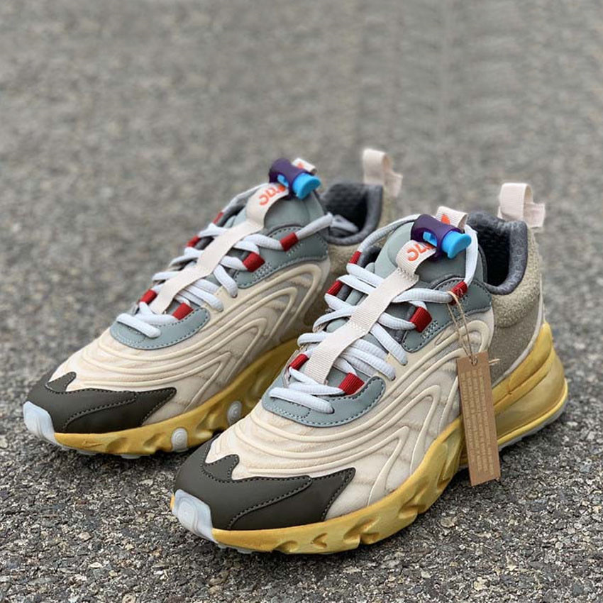 

New Release Travis Scotts x ENG React ourdoor casual shoes Cactus Trails Jack Runner Shoes Starfish Dark Hazel Men Women Sports Sneakers
