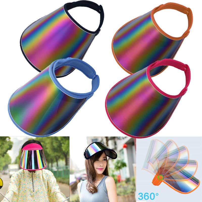 

Summer PVC Hat Sun Visor Party Casual Clear Plastic Adult Sunscreen Cap Party Hats