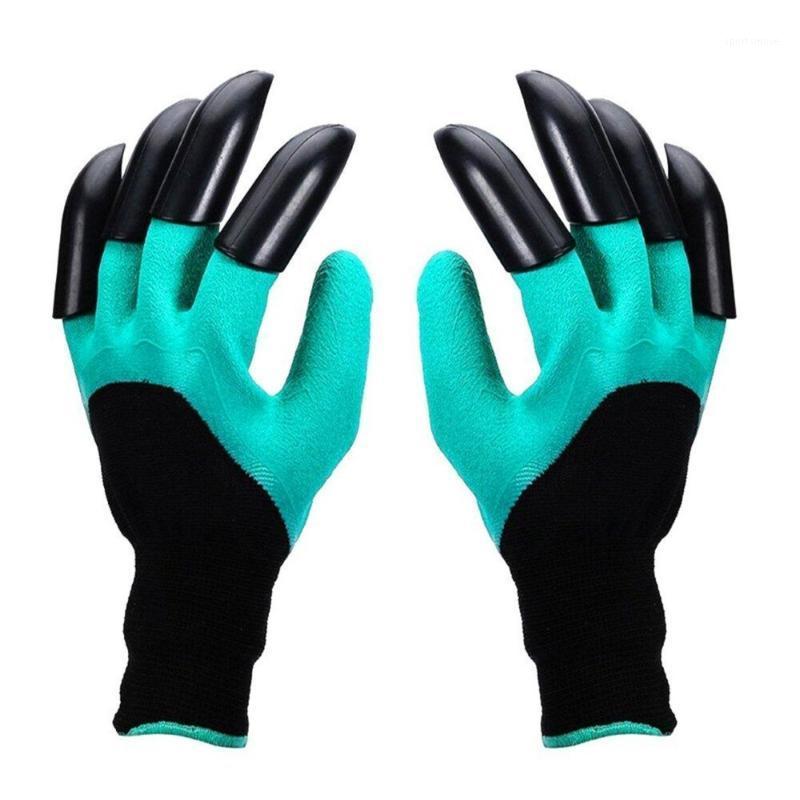 

4/8 Hand Claw Gloves ABS Plastic Garden Rubber Gloves Durable Waterproof Work Outdoor Gardening Digging Planting Tools1