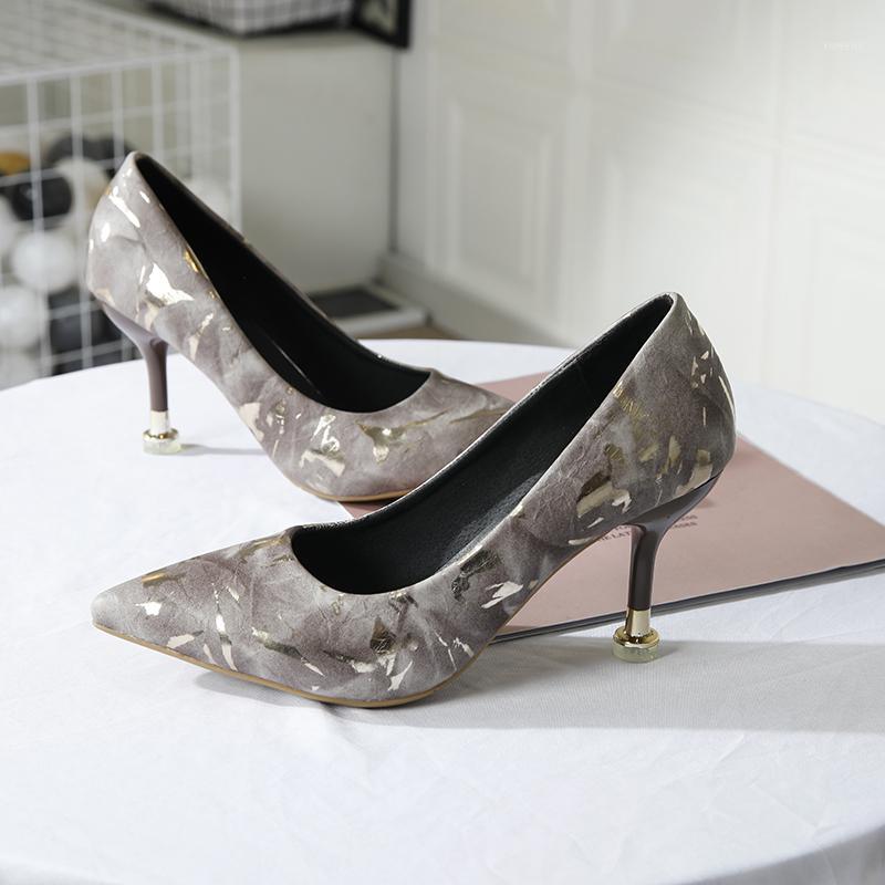 

High Heels Embroider Pumps Women's Shoes 2020 Fashion Black Heels Luxury Designers Sexy Thin Wedding Shoes Spring Summer1, White