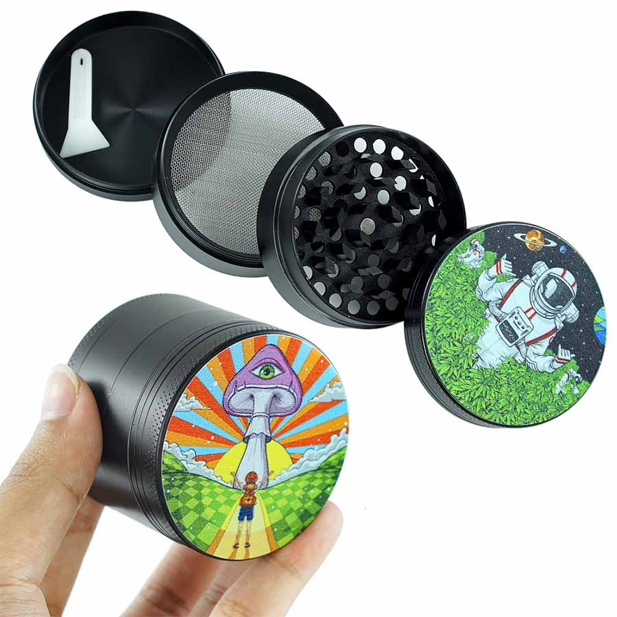 

Grinder Tobacco Zinc Alloy herb grinders with 3layer for smoking pipes