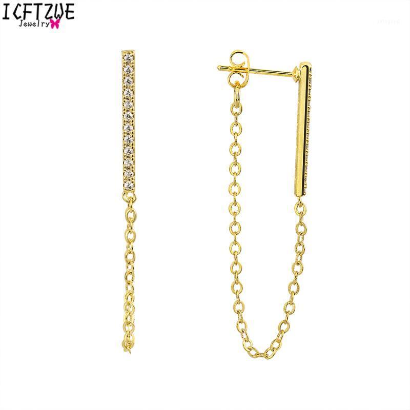 

Stud 10pairs Boucle D'oreille Femme Gold Sliver Colour Crystal Long Chain Hanging Earrings For Womens Simple Bar Fashion1