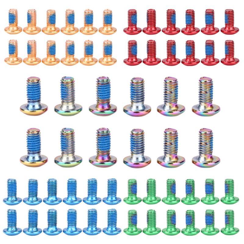 

12pcs M5x8mm Disk Brake Rotor Bolts T25 Bike Bottle Holder Bolts Cage Screw