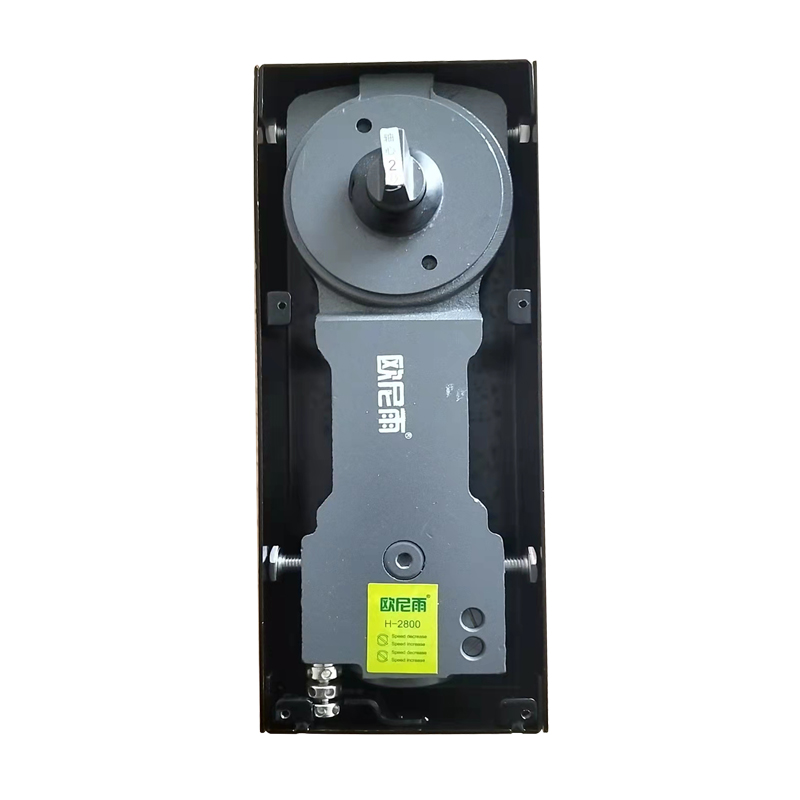 Door Hardware Adjust switch parts KFC door hinge stretch outdoor wind strong copper glass doors Floor mounted open hydraulic hidden spring brush-image-755258602