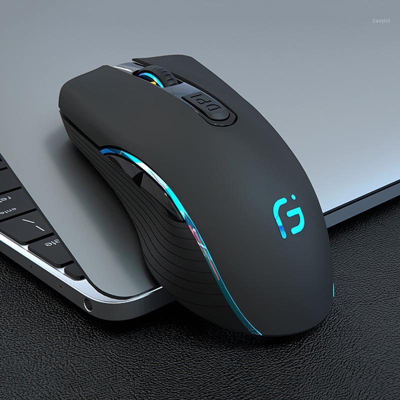 

Gaming Wireless Mouse Gamer 2.4GHz Computer Mouse Dual Mode 2400DPI Ergonomic Rechargeable Portable Optical Mice For PC1