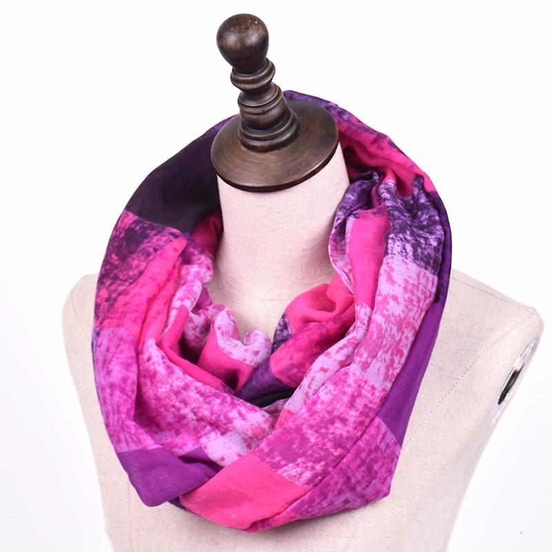 

Colour Stitching Scarves Free Shipping 2020 New Fashion Lattice Infinity Scarf New Fashion Women Scarf Lady Neckerchief