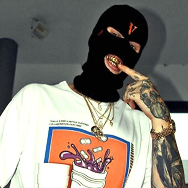 

2021 New Hip Hop V POP STORE Guerrilla Shop Limits Bandit Heads to Wear Wool Caps and Cold Caps Dual-purpose Bandit Masks, Blue;gray