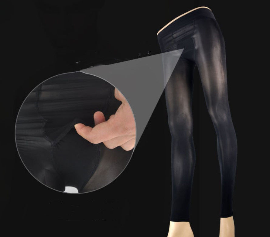 

1pcs/pack Mens Shaping Oil Socks Sheer Shiny Silk Legging Pantyhose Dance Tights Sexy Black Bright Thin, 2pcs grey
