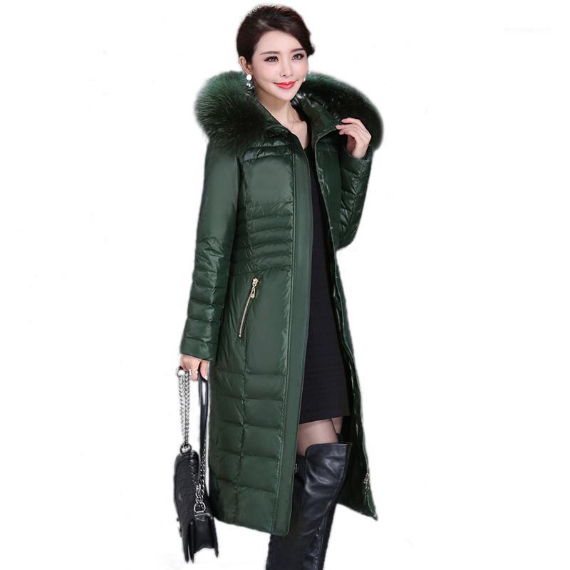 

Russia Down jacket Women Luxury Raccoon fur collar Hooded Brand White Duck Down Parka Top Quality fashion femme Plus Size 6XL1, Black