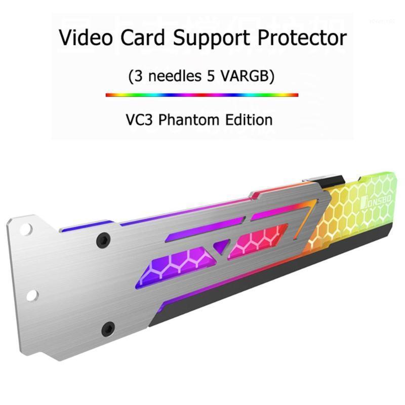 

Jonsbo V3 Gorgeous Graphics Card Support 3Pin 5V ARGB LED Video Card Holder Rainbow Multicolor Lighting Fan CPU Cooler1