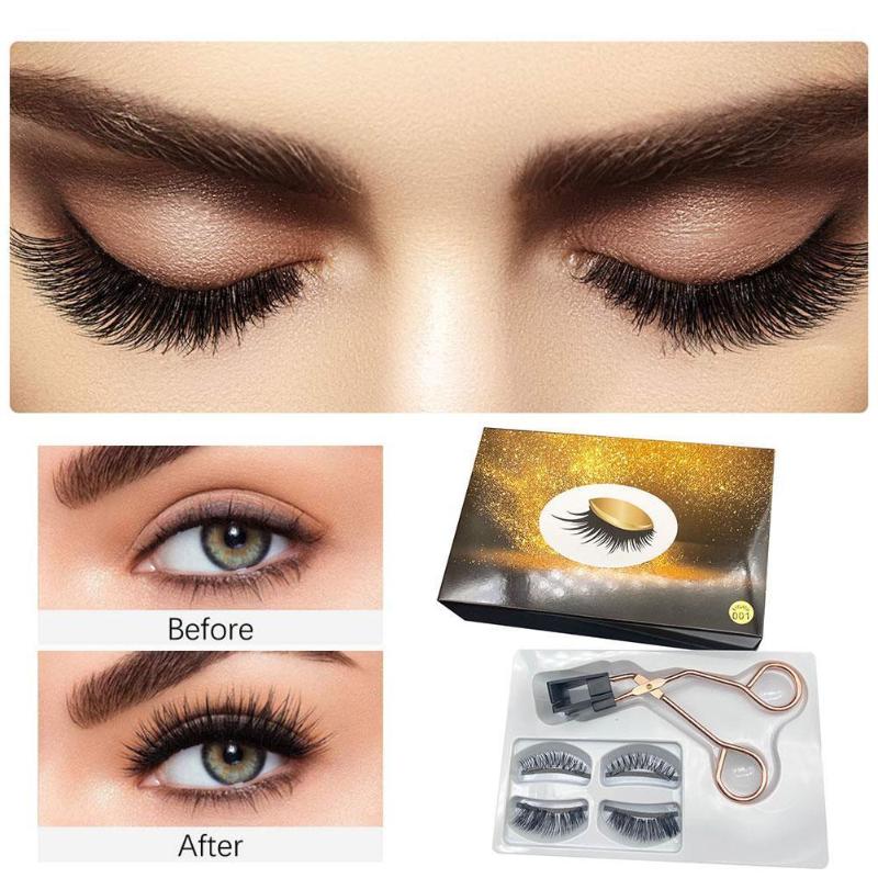 

3D Mink False Eyelash Magnetic Eyelashes Magnet Eyeliner Liquid Fake Makeup Box lash Eyelash Gift Long Waterproof Lasting O7Z7