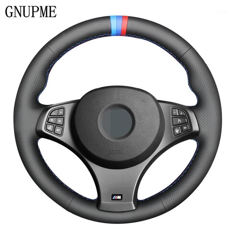 

DIY Hand-stitched Black Genuine Leather Car Steering Wheel Cover for X3 (M Sport) E83 2005-20101
