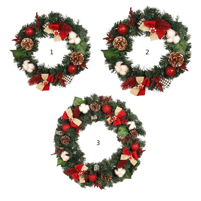 

Merry Christmas Wreaths Decorations for Front Door, Xmas Garland Ornament Artificial Home Decor, Diy, New Years