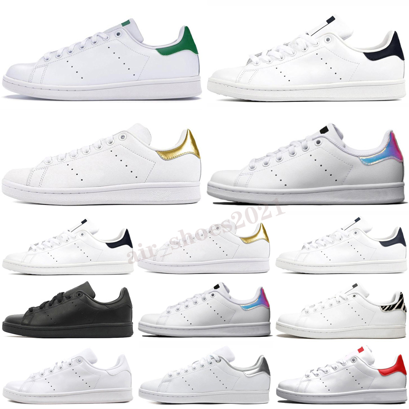 

2020 Chaussure Homme New Quality Leather Stan Smith Superstars Mens Women Fashion Casual Skateboard Shoes Platform Flats Sneakers 36-45, Color 9