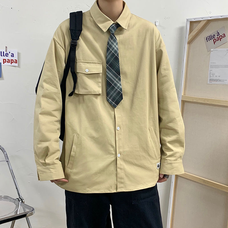 

2021 New New Autumn Pure Cotton Long Slender Shirt Loose 5xl Khaki Style Thin Section Hot Shipping 6DVE, Black