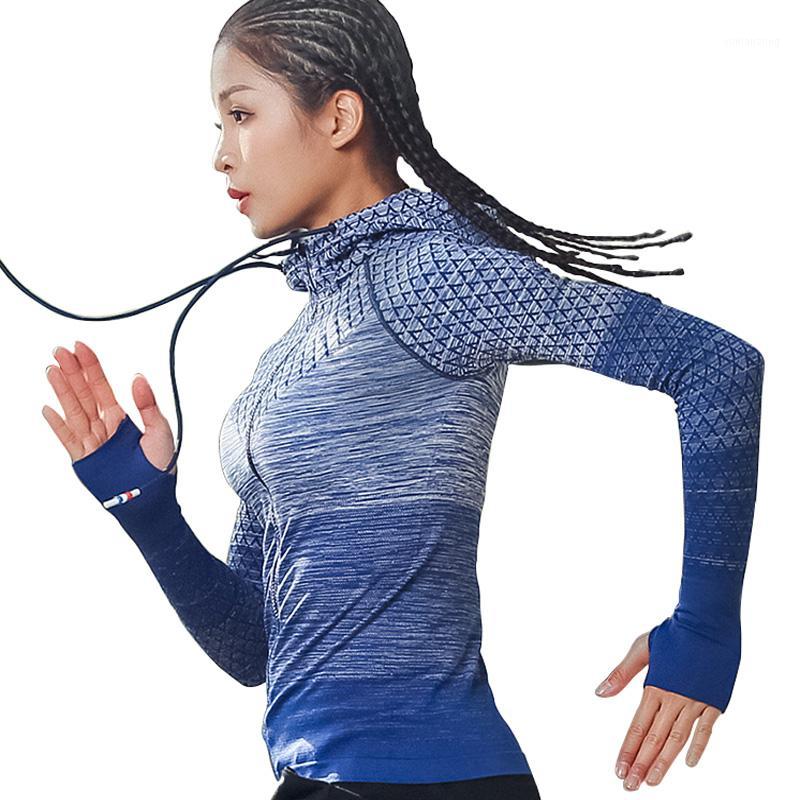 

Zipper Long Sleeve Yoga Shirt Seamless Sports Outerwear Girl Sport Jerseys Women Fitness Coats Running Sports Jacket Workout Top1, Rose red