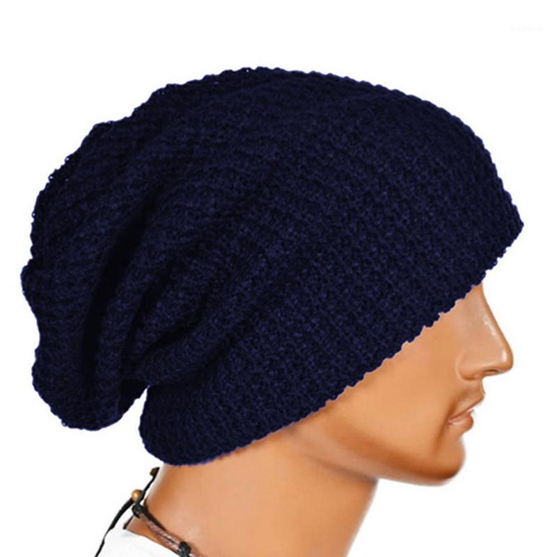 

Unisex Men Women Wind Knitted Woolly Winter Slouch Beanie Skateboard Hat Cap1, White