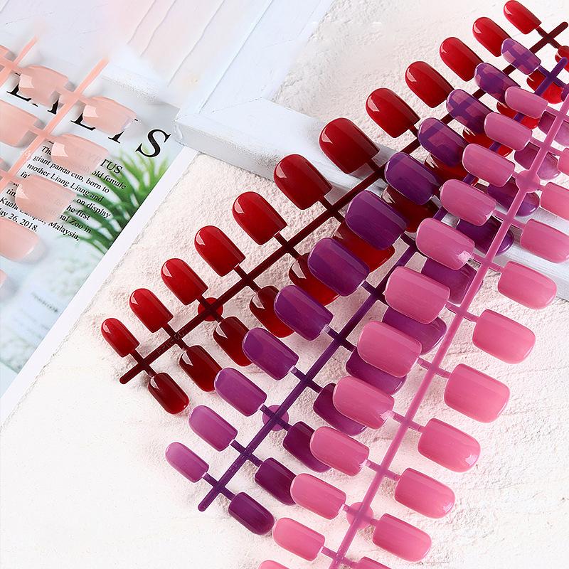 

24Pcs/set Colorful Matte False nail Detachable Tips For Nail Extension Manicure Art Press On Fake False Nails