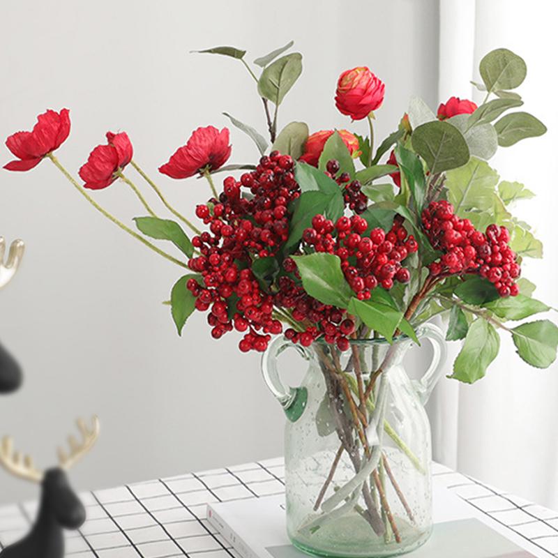 

Berry Artificial Flower Fake Plastic Cheap Fruits Decoration Plants Tree Christmas DIY Home Festival Gift Decoration KGH0036, 03