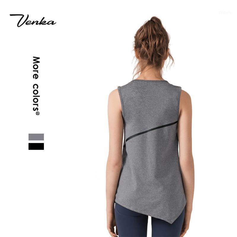 

Wholesale In Bulk Women Sportswear Sleeveless Top Casual size Irregular Sweep Long Vest Gym Tank Top Womens1, Black