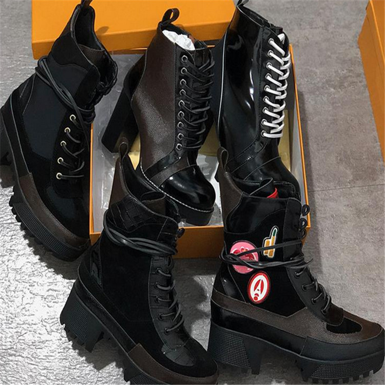 

Newest Tour Desert Boot women boots Platform Boot Spaceship Ankle Boots 5cm Heel flamingos medal martin boots heavy duty soles classic