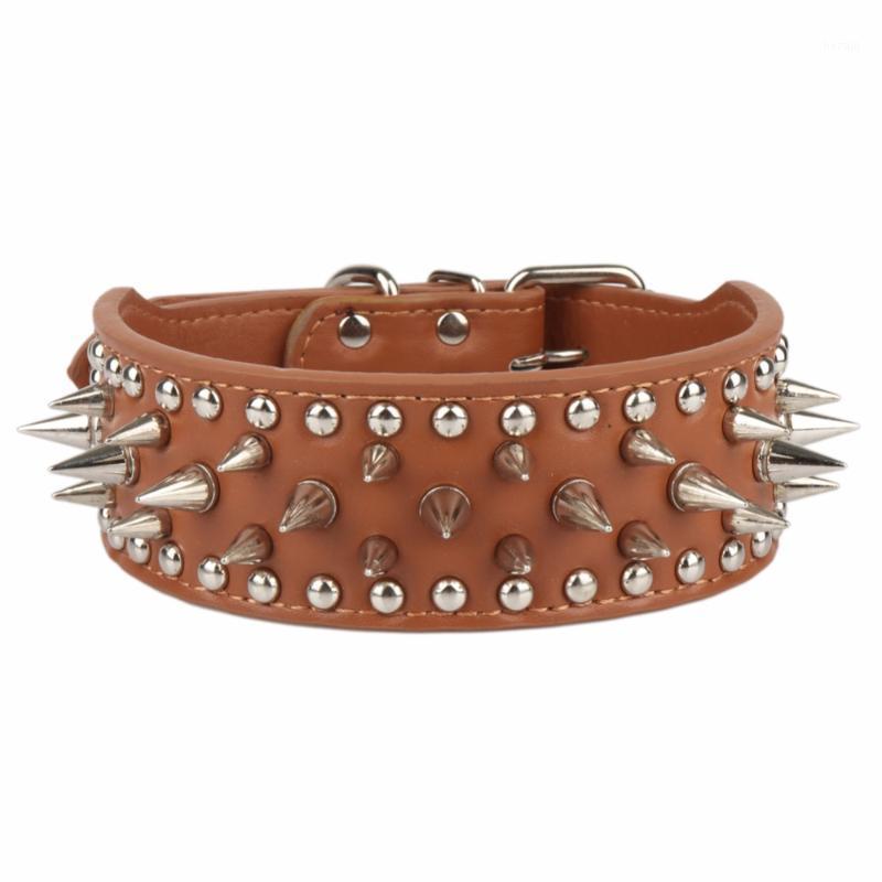 

PipiFren Spiked Big Dogs Collars Accessories Belt Supplies For A Small Large Dog Necklace Leather Pets Collar accessoire chien1