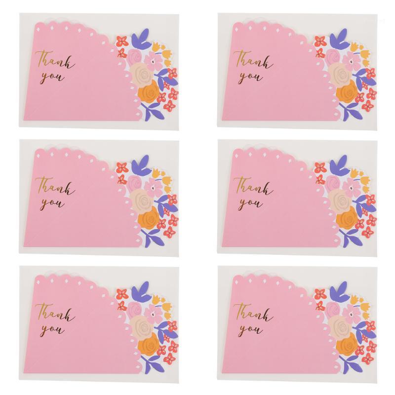 

10 Pcs Valentine's Day Message Cards Greeting Cards Bouquet Thanks (Pink)1