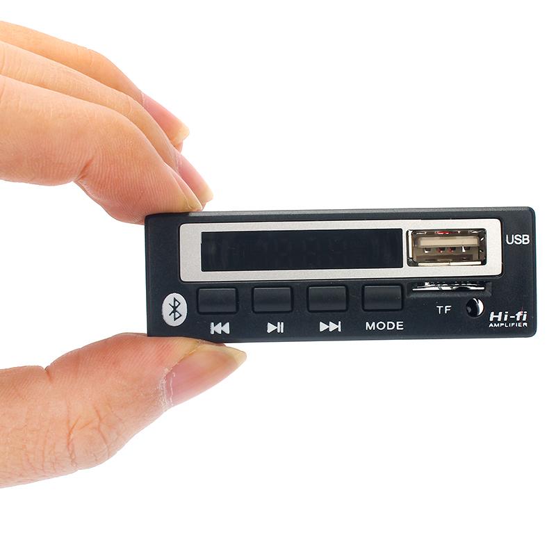 

Bluetooth 5.0 Car Kit Wireless MP3 Decoder Board Audio 12V WMA Car Music Player Module Lossless Audio USB AUX TF Radio For