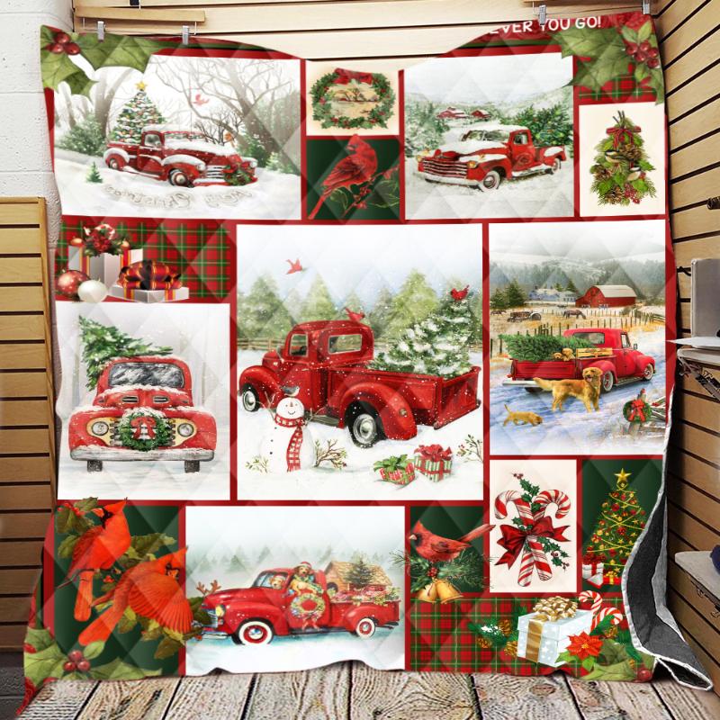 

Merry Christmas, I Love You Quilted Quilt Throw Blankets Birthday Thanksgiving Gifts Bedding Cover Patchwork Tapestry, As pic