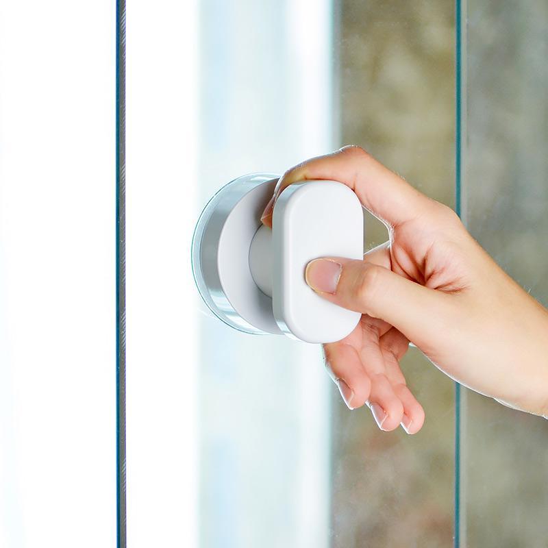 

Suction Cup Armrest Glass Sliding Door Seamless Drawer Cabinet Handle Bathroom Door Handle Plastic Handrail