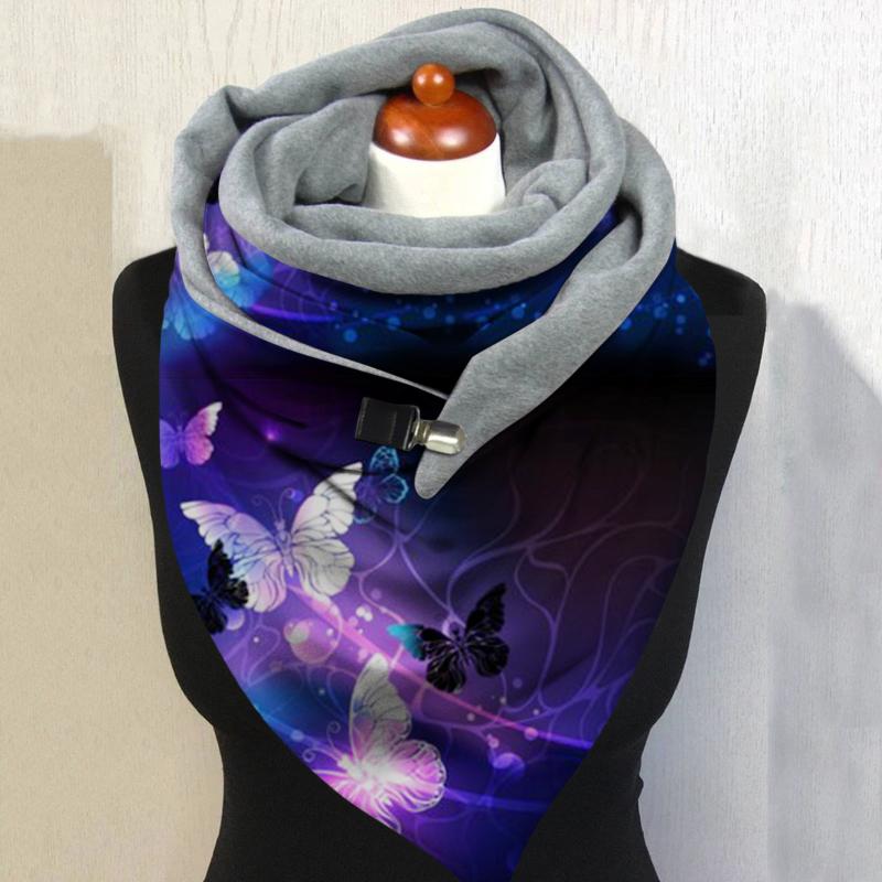 

Fashion Women Scarf Butterfly Printing Wraps Scarf Fashion Multi-Purpose Shawl Warm Outdoor Ladies Scarves Shawls 2020