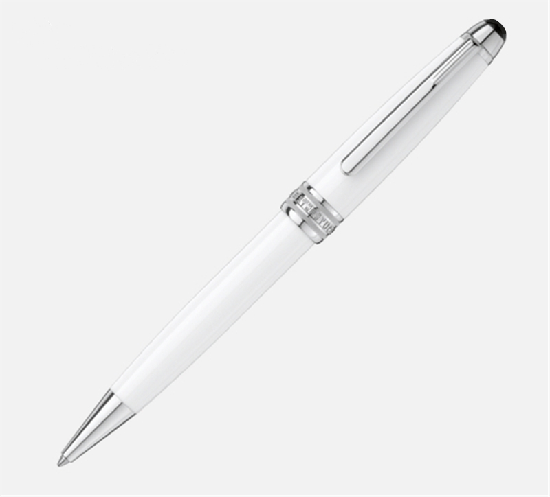 

high quality white metal Roller ball - Ballpoint pen administrative office stationery classic lady Write ink Fountain pens Gift, As is shown in