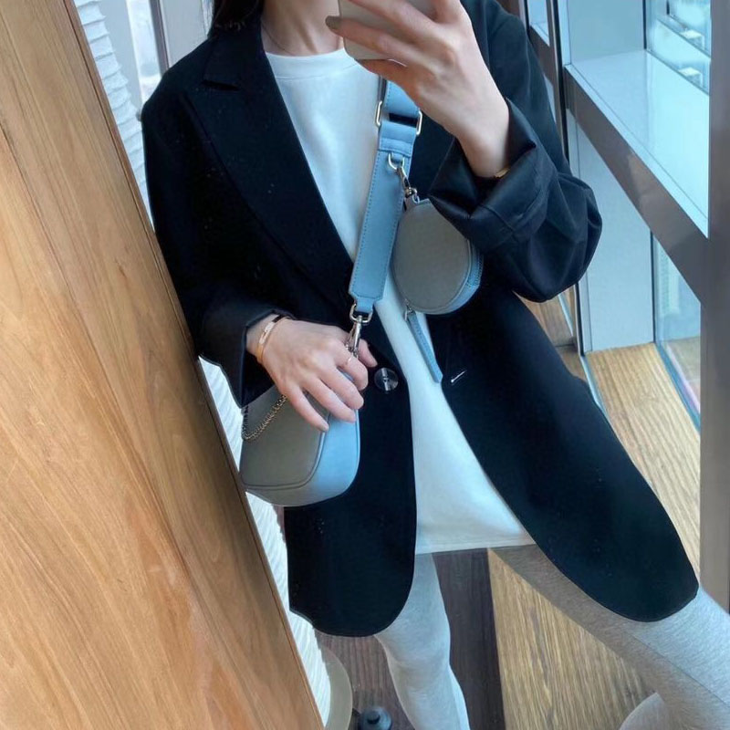 

HBP shoulder bag purse Cardbag messenger bag handbag Woman bags new designer bag high quality texture fashion chain three in one Comfortable, White