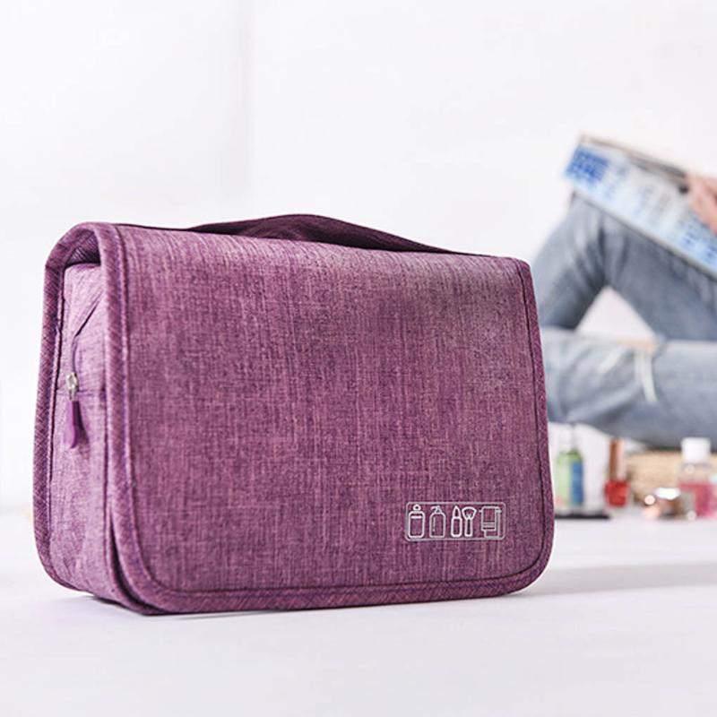 

Unisex Hanging Toiletry Bag Large Capacity Cosmetic Wash Pouch Water-resistant Travel Makeup Bathroom Storage Organizer1