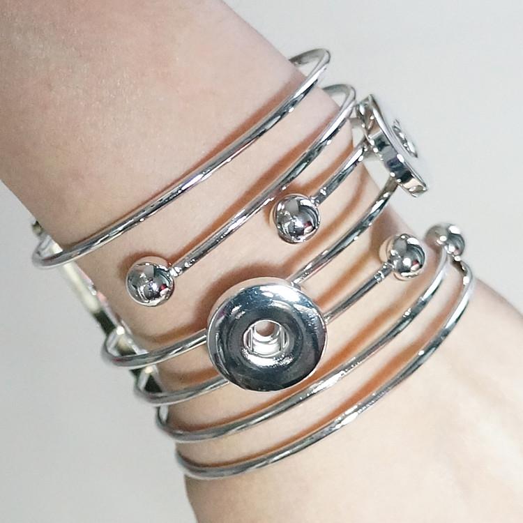 

Fashion Charming snap bracelet bangle fit 18MM snap buttons jewelry wholesale SG0171