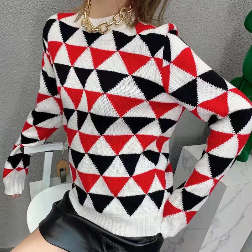 Women's Sweaters Designer Women Sweater With Plaid Letters Style Sweatshirts For Lady Slim Sweaters Hoodie Jumpers Knit Shirts Design Clothi