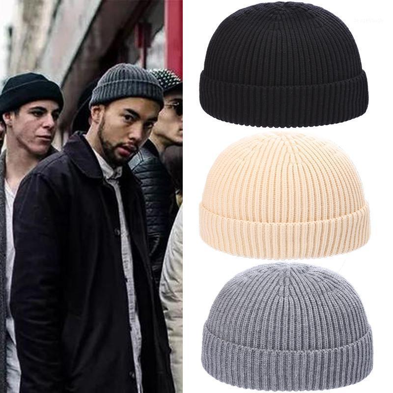

CHRONSTYLE Brimless Hats Hip Hop Beanie Skull Cap Street Knitted Hat Women Men Acrylic Unisex Casual Solid Winter Warm Beanies1