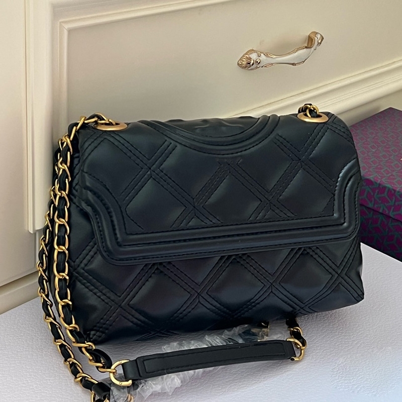 

Handbags Burchs Designer Torys Female 2022 Sheepskin Single Fleming Organ Small Square Flip Shoulder Crossbody Bag