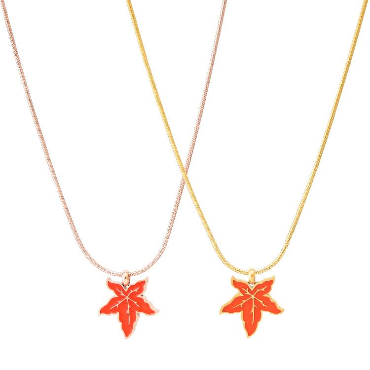 

Fashion Titanium Steel Round Snake Bone Short Clavicle Chain Epoxy Necklace hot sale