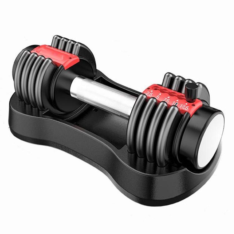 

12.5 pounds Adjustable Dumbbell Home Fitness Adjustable Barbell Building up Arm Muscles Fitness Equipment, Black