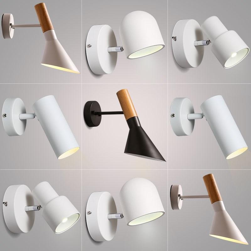 

Simple creative wall light led bedroom bedside decoration Nordic designer living room corridor hotel wall lamps Holtel Corridor