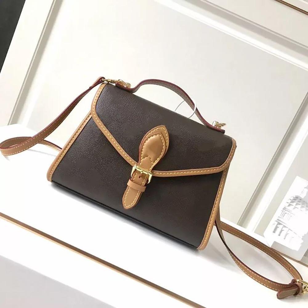 2020 messenger bag high quality black embossed leather ladies handbag shoulder bag retro messenger bag