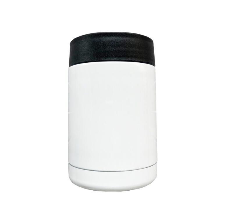 

12oz Blank Sublimation Cooler Double Wall Vacuum Can Cooler Heat Transfer Coolers Stainless Steel Insulation Cups, White