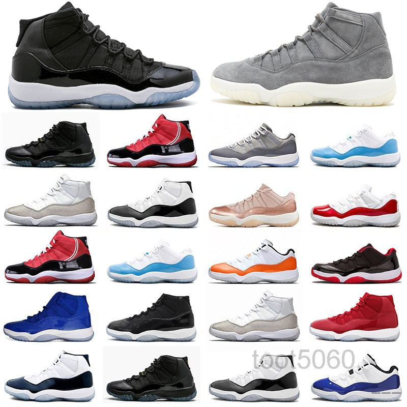 

New 25th Anniversary 11 basketballs shoes 11s Jumpman With box low Bred Concord Space Jam Gym Red mens women Casual sneakers trainers kmb8