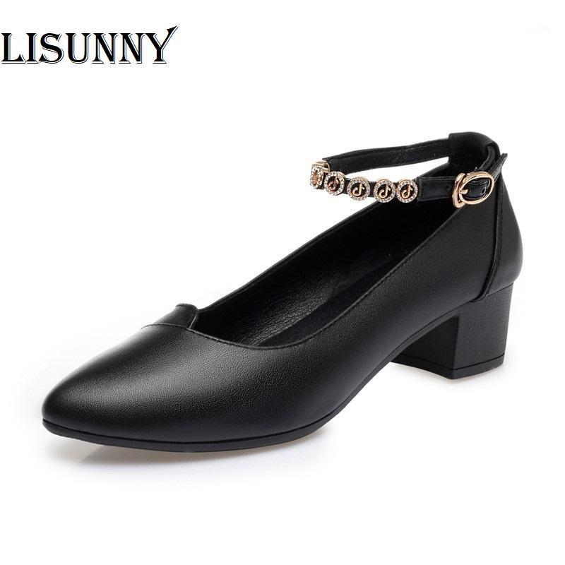 

Women Shoes Ladies 2021 autumn New Genuine leather Fashion Shoes Women Designer Rhinestone Female Dress1, Microfiber leather
