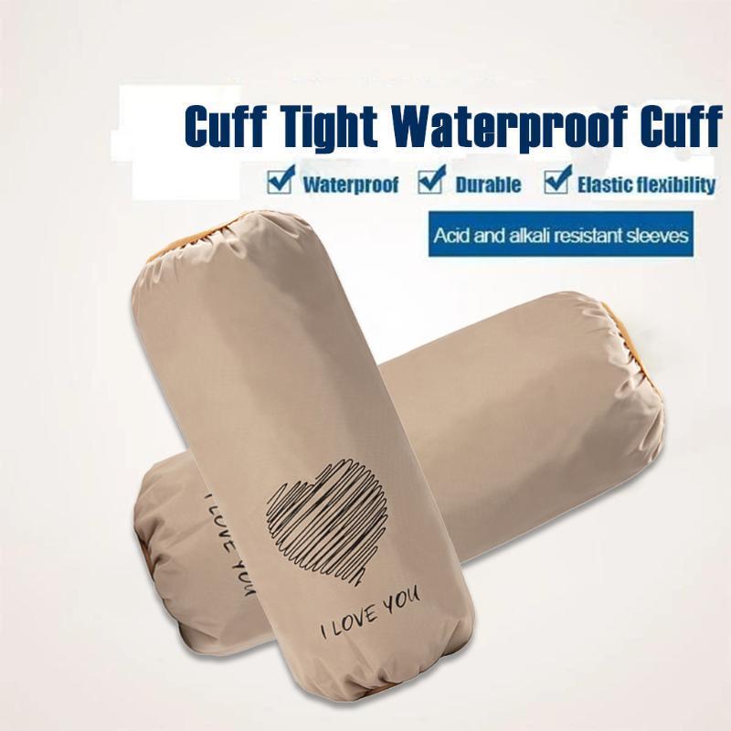 

New Long waterproof sleeves autumn winter Apron Home Sleeves Waterproof Kitchen Cooking Oversleeves Elastic Line Cuffs#yl1