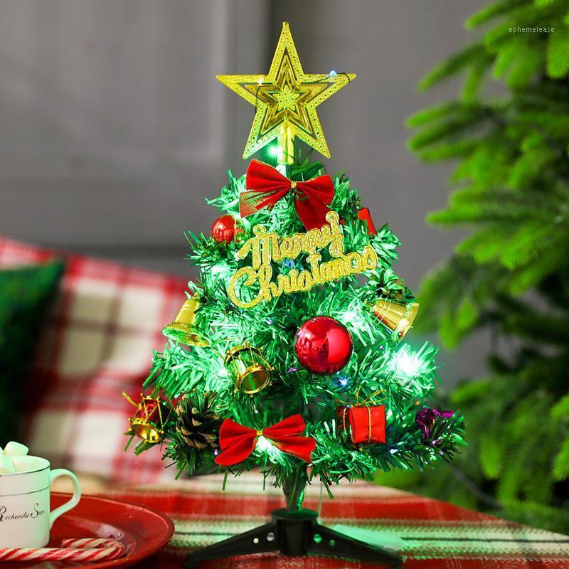 

Mini Table Top Christmas Tree Decoration LED Decor Home Xmas Gift Party 30CM DIY Craft Desktop Decoration Christmas Ornaments1
